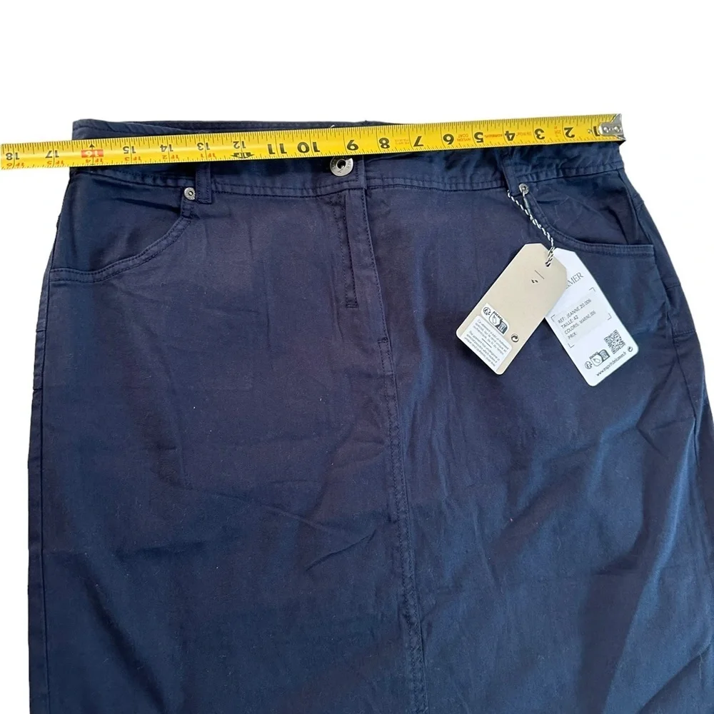 Esprit De La Mer Jeanne Marine Mini Skirt Size 42